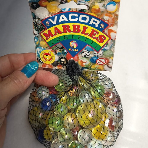 Vacor de Mexico Confetti Glass Marbles new in packaging