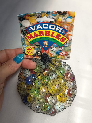 Vacor de Mexico Confetti Glass Marbles new in packaging