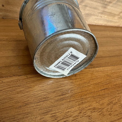 Galvanized bucket new for crafts or decoration