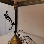 Handmade brass table lamp used