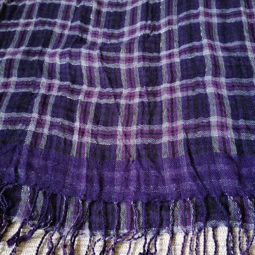 Alexi Andriotti scarf pashmina with fringes 180 x 68 cm like new, viscose