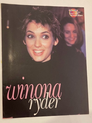 Winona Ryder Ένθετο Αφίσα από περιοδικό Αφισόραμα Σε καλή κατάσταση Τιμή 4 Ευρώ
