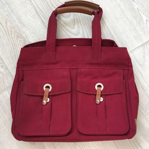 Superga utility tote bag used, red