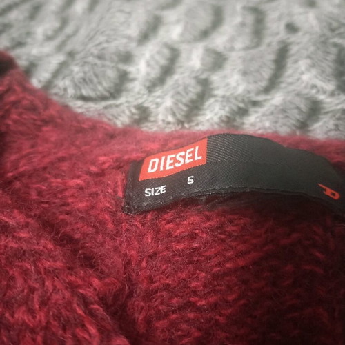 Diesel wool long-sleeve sweater like new, red, size S