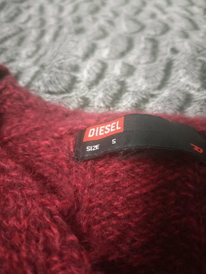 Diesel wool long-sleeve sweater like new, red, size S