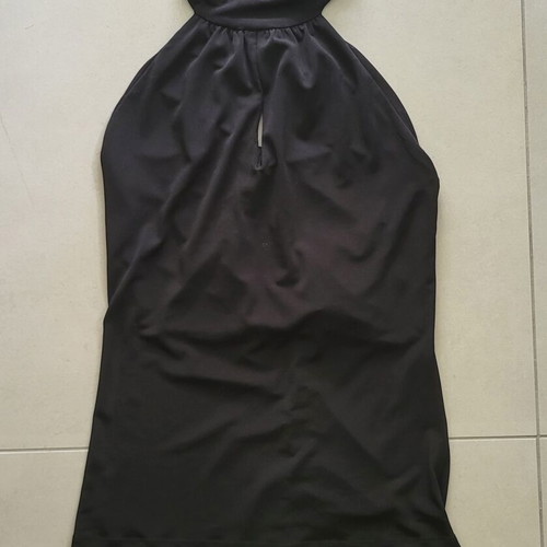 Backless vintage blouse with rhinestones like new, size S/M/L, black