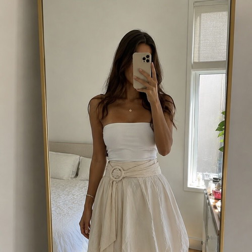 Joseph Ribkoff Midi Balloon Skirt with Belt new
