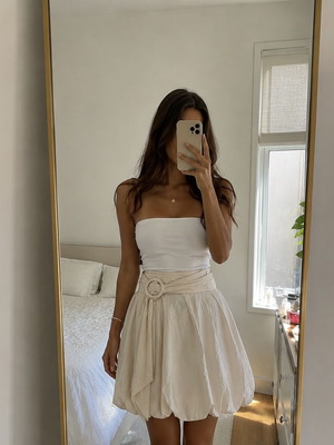Joseph Ribkoff Midi Balloon Skirt with Belt new