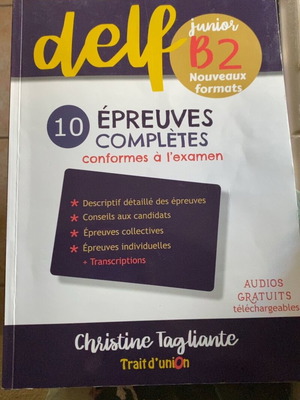Delf B2 Junior Nouveaux Formats French book used