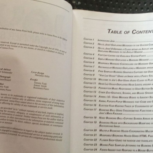 Programmer's Library Java book used, English, 556 pages