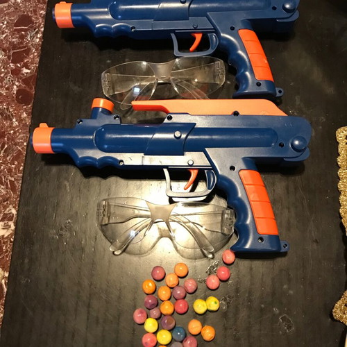 Outdoor Kids Shooting Game Set with Target and Accessories like new