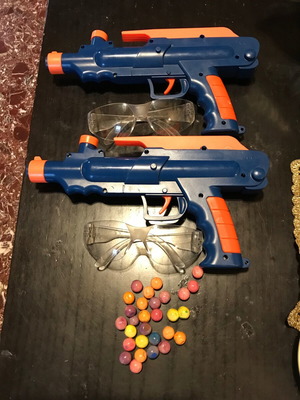 Outdoor Kids Shooting Game Set with Target and Accessories like new