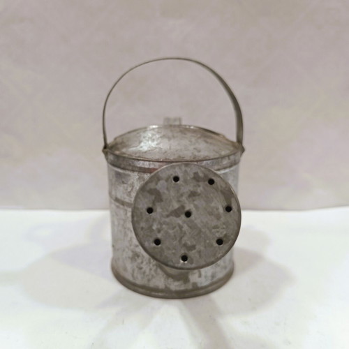 Vintage Metal Miniature Watering Can galvanized, 20cm