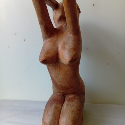 Wooden nude body figure, 20 cm