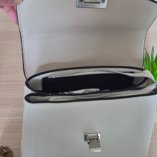 Bag backpack new with steel handle beige