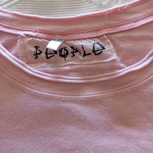 People Vintage Y2K Graphic T-Shirt pastel pink, like new