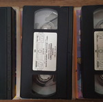 Video cassettes used, pack of 6, dubbed animated cartoons