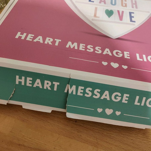 Heart wall decor used, functional without batteries