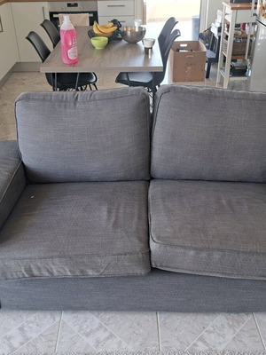 Sofa σαν καινούργιο, σκούρο γκρι χρώμα