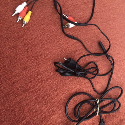 Audio cables pack of 3 including HDMI, power supply, RCA male to male