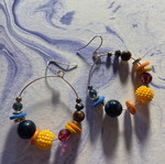 Earrings like new multicolored