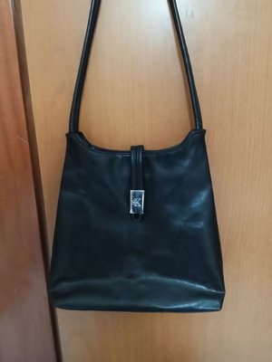 Shoulder bag black leather like new