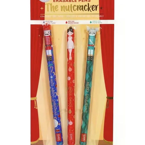 Legami Xmas 2025 Gel Erasable Pens 0.7mm Set of 3