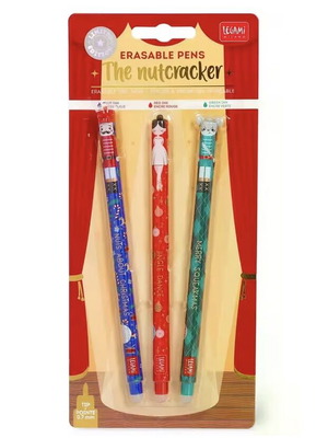 Legami Xmas 2025 Gel Erasable Pens 0.7mm Set of 3