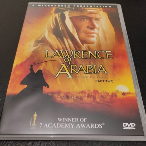 Lawrence of Arabia DVD used, historical movie with subtitles