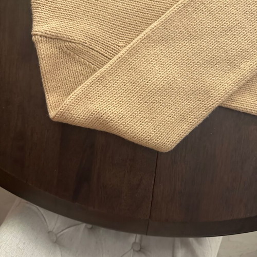 DKNY Jeans M beige thick knit sweater