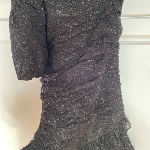 Mango dress asymmetrical, festive collection, like new, black, size S