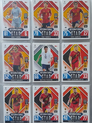 The Road to UEFA Nations League Finals 2022-2023 Match Attax full pack with 99/99 International Stars