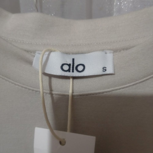 Alo women's blouse new, gray and beige, size S