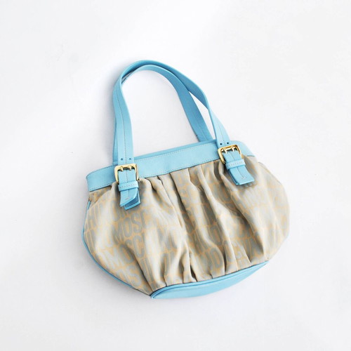 Moschino shoulder bag baby blue and beige like new