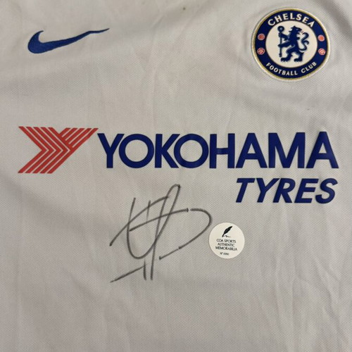 Chelsea Shirt 2017/18 signed by Eden Hazard used with COA