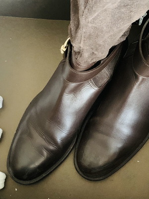 Gucci riding boots size 38 like new, brown leather and suede