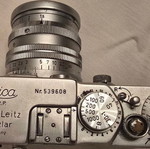Leica φωτογραφική μηχανή μεταχειρισμένη με θήκη, φακό και φωτόμετρο