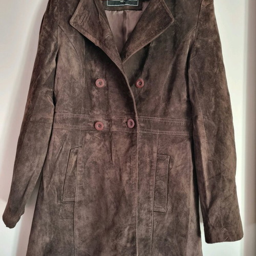 Leather suede jacket used, size L