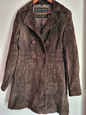 Leather suede jacket used, size L