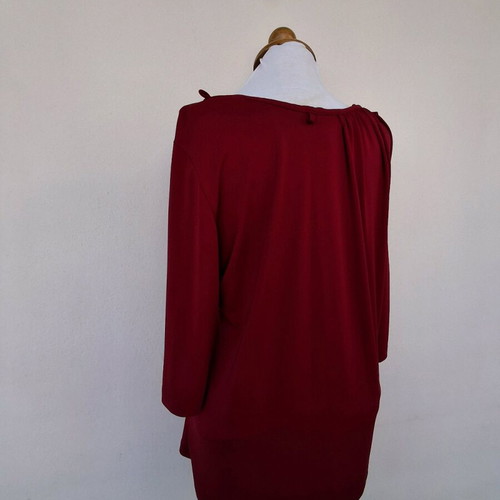 Blouse like new, burgundy, size L