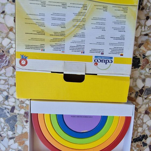 Baby educational wooden toys pack used
