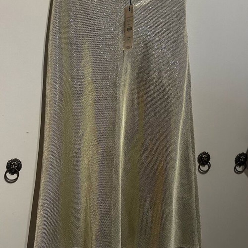 Zara skirt new with mini sequins gold and silver