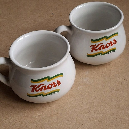 Knorr Chicken Soup large promotional mugs set of 2
