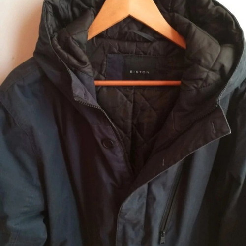 Biston jacket with hood size XL like new, blue