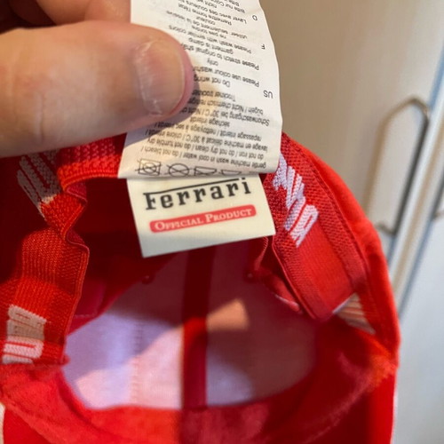Puma x Ferrari collectible hat like new, red