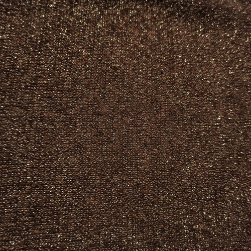 Pullover used with lurex, brown, size M