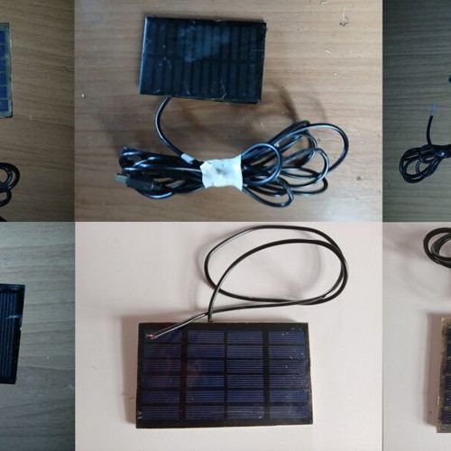 Solar LED panels used, pack