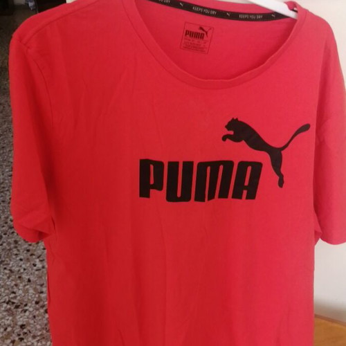 Puma men's cotton t-shirt XL new, red