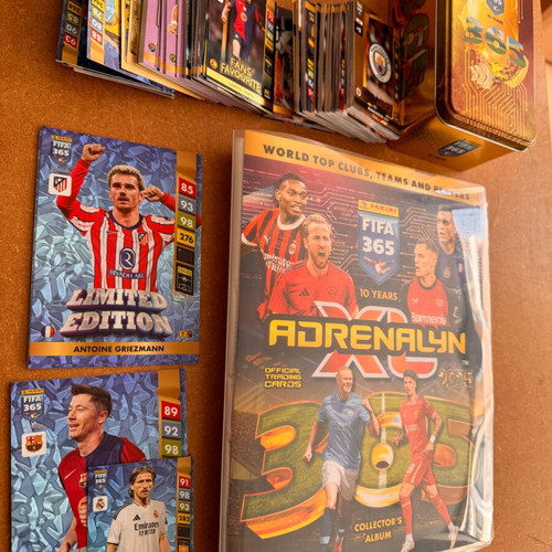 Panini Adrenalyn XL 365 2025 collector's album like new, 220 cards approx