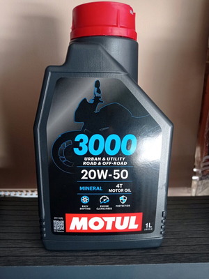 Motul 3000 20W50 motor oil 1 liter new for motorcycles